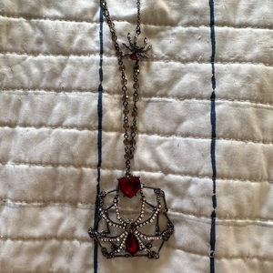 Betsey Johnson Spider Necklace